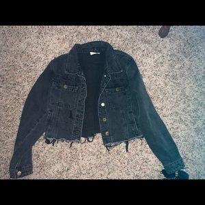 Cute black jean jacket